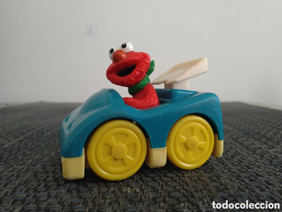 Figuras de Goma y PVC: FIGURA PVC ELMO COCHE BARRIO SESAMO SESAME STREET PROGRAMA TV MUPPETS