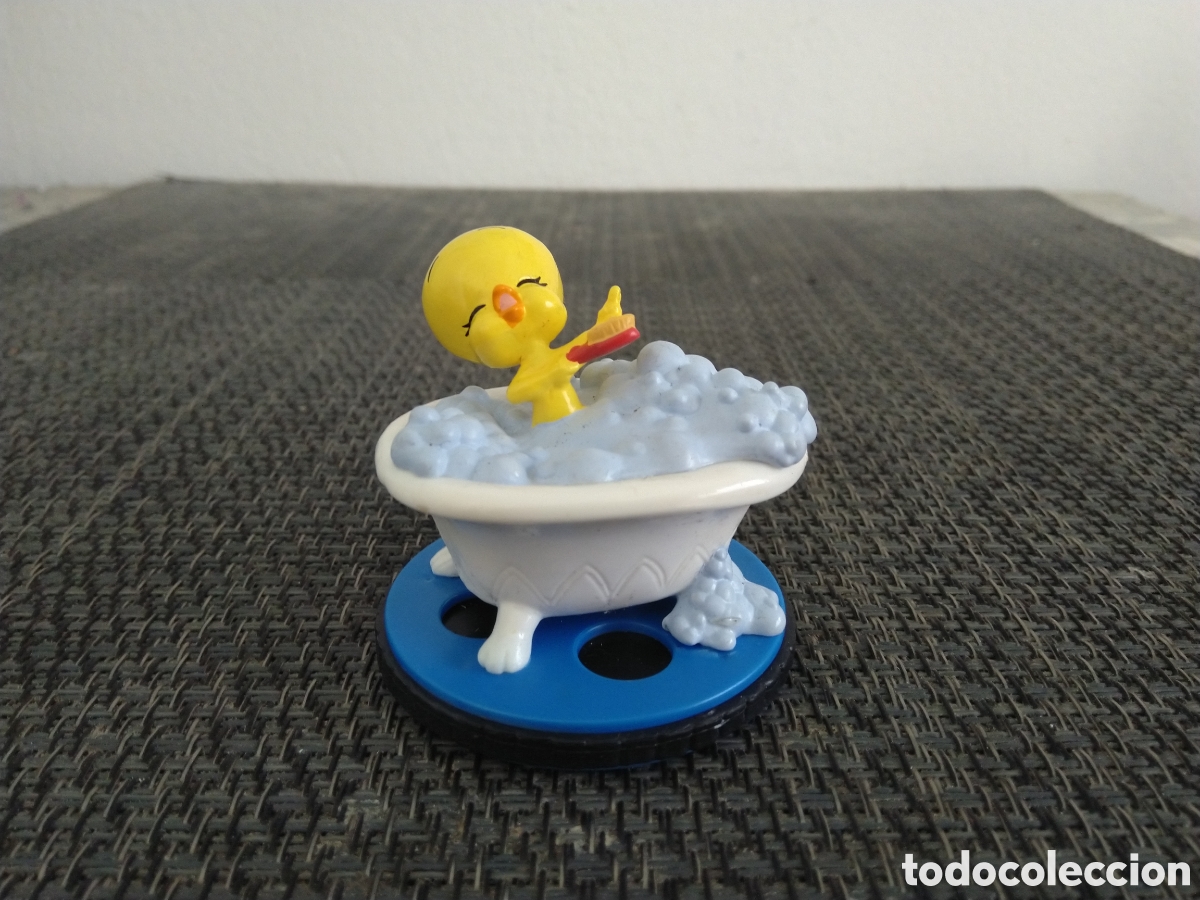 Figuras de Goma y PVC: FIGURA PVC PIOLIN APPLAUSE LOONEY TUNES WARNER BROSS LINDO GATITO DIBUJOS ANIMADOS BA&Ntilde;ERA ESPUMA