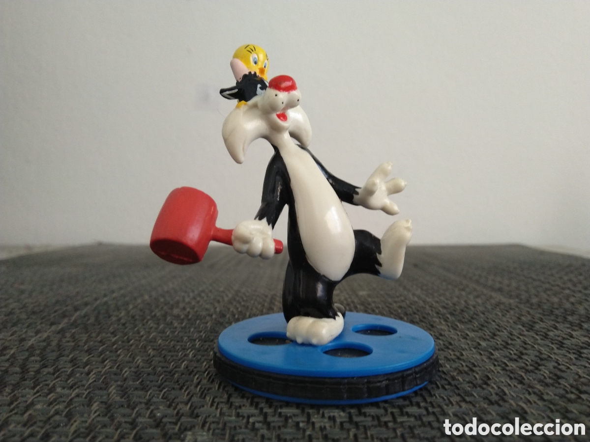 Figuras de Goma y PVC: FIGURA PVC SILVESTRE PIOLIN APPLAUSE DIBUJOS ANIMADOS LINDO GATITO TWEETY CANARIO SYLVESTRE