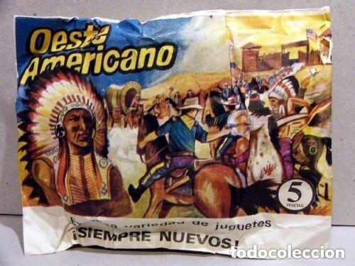 Figuras de Goma y PVC: MONTAPLEX Sobre OESTE AMERICANO Far West indios vaqueros cowboys USA soldaditos 1:72