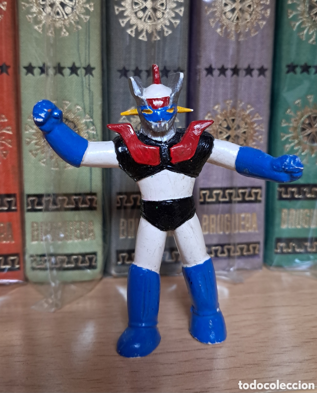 Figuras de Goma y PVC: FIGURA PVC MAZINGER Z EURA SPAIN AZUL BLANCO SERIE TV TELEVISION MAZINGUER BUEN ESTADO
