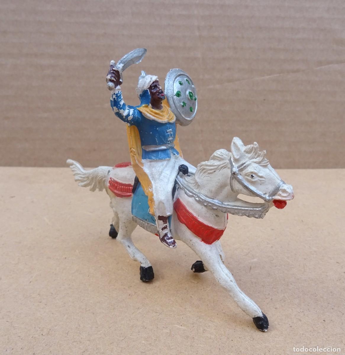 Figuras de Goma y PVC: PECH MORO ,SARRACENO con caballo figura en goma 1