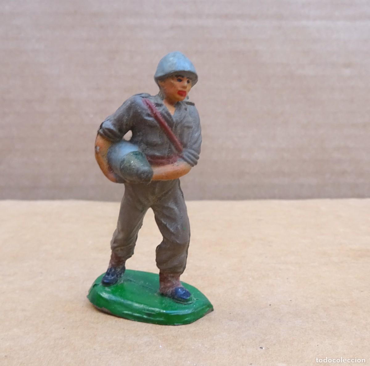 Figuras de Goma y PVC: PECH IAMERICANOI MARINE ARTILLERO FIGURA GOMA 2