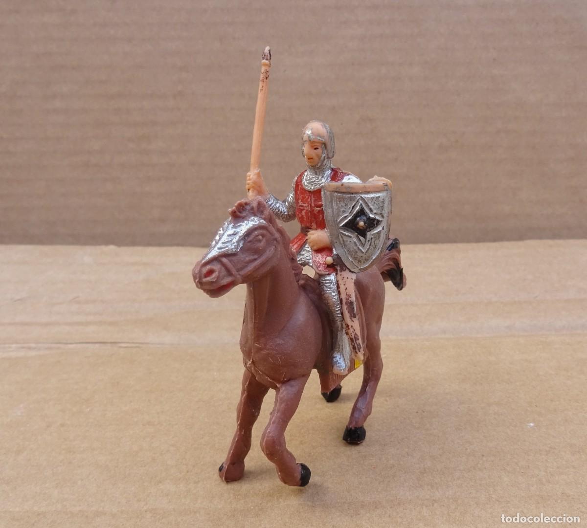 Figuras de Goma y PVC: JECSAN CRUZADO CRISTIANO CON CABALLO Figura en pl&aacute;stico 1