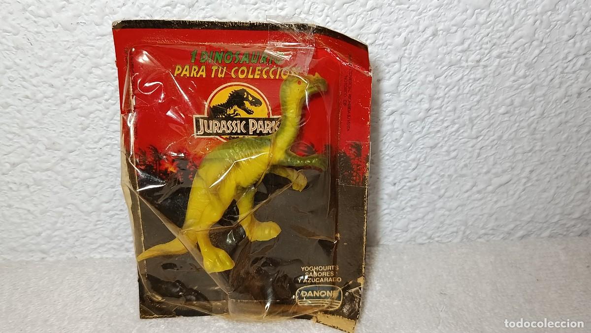 Figuras de Goma y PVC: ANTIGUO BLISTER FIGURA DINOSAURIO OVIRAPTOR JURASSIC PARK PROMOCIONAL DE DANONE A&Ntilde;OS 90