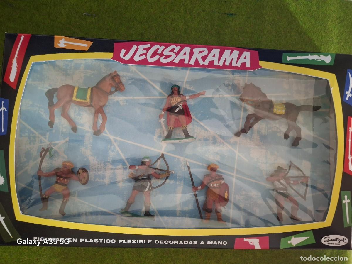 Figuras de Borracha e PVC: SOLDADOS DE PLASTICO CAJA JECSAN DE HUNOS
