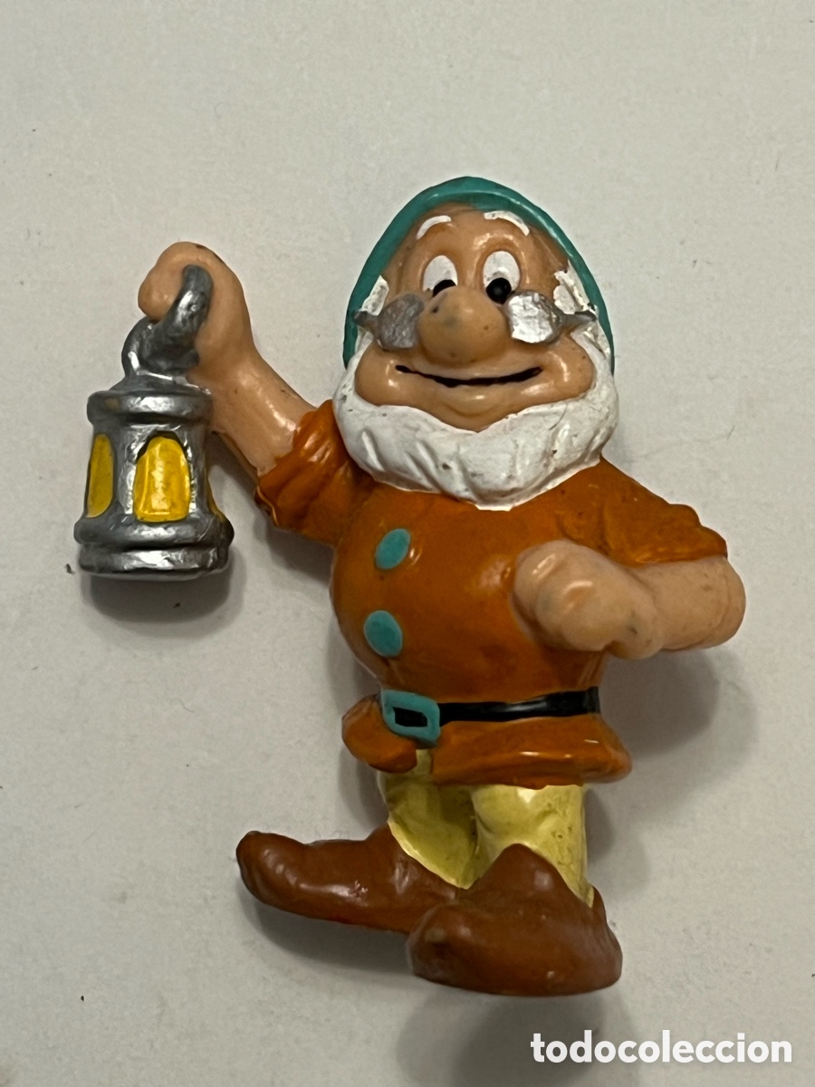 Figuras de Goma y PVC: Sabio, personaje de Blancanieves y los 7 enanitos, Walt Disney, fabricada por BULLYLAND