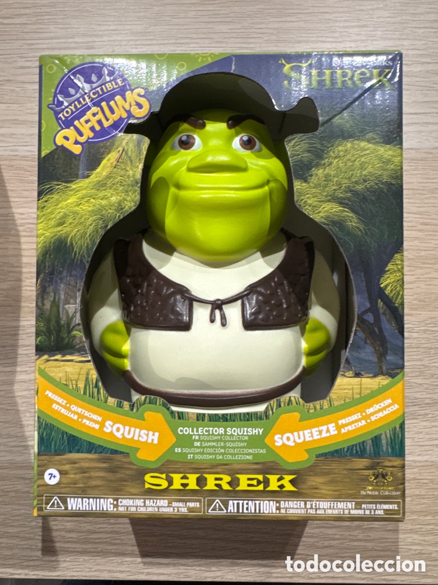 Figuras de Goma y PVC: Figura Shrek Squeeze Anti Estr&eacute;s Toyllectible Pufflums