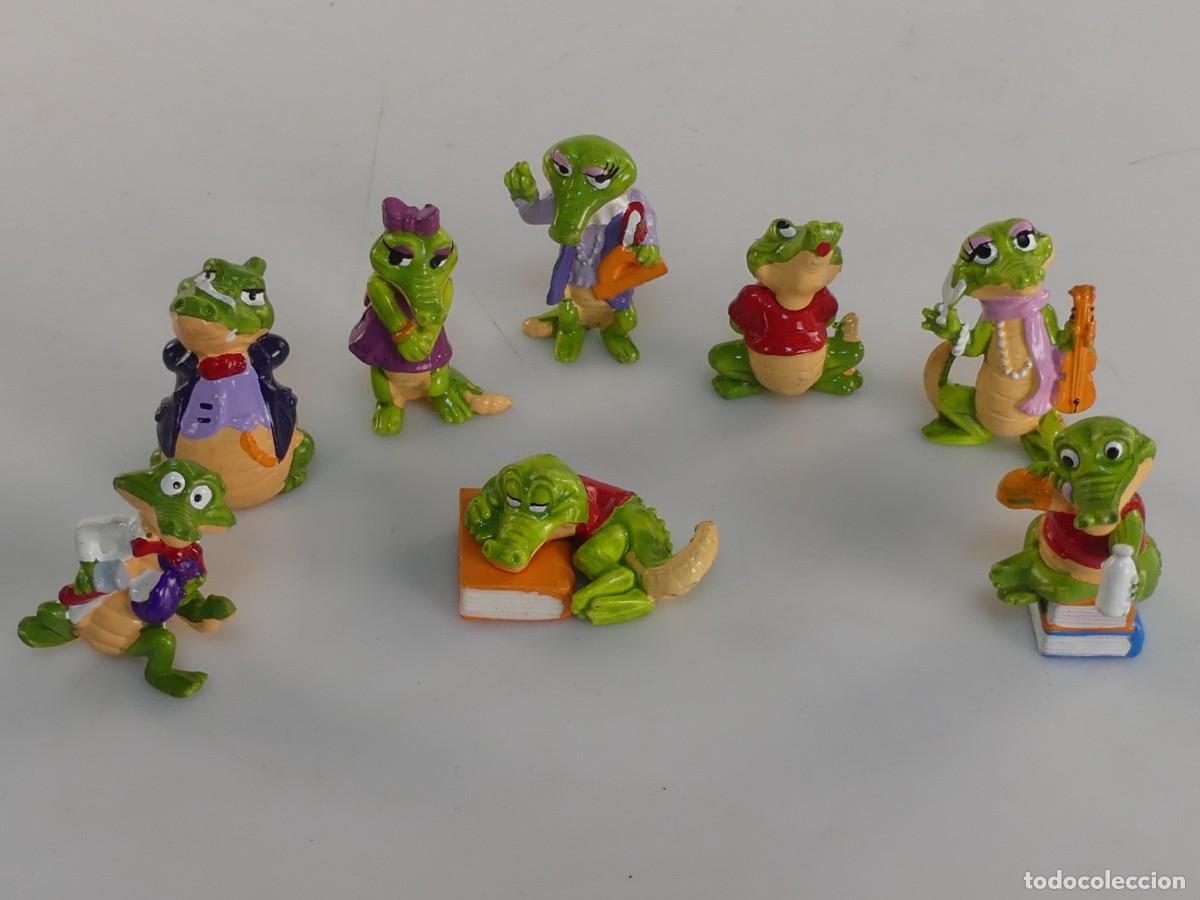 Gummi- und PVC-Figuren: COLECCI&Oacute;N LOTE DE 13 FIGURAS PEQUE&Ntilde;AS DE KINDER FERRERO &ndash; COCODRILLOS LOCOS