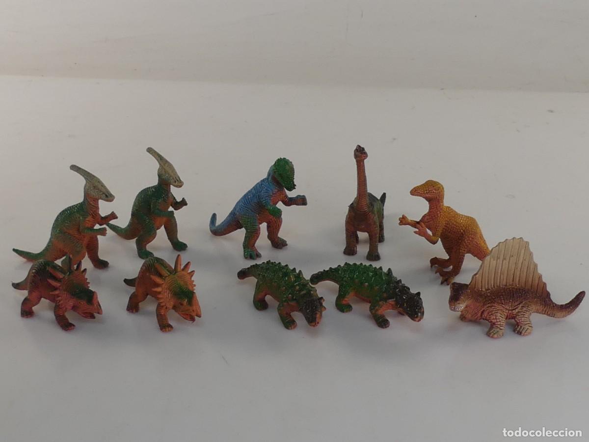 Gummi- und PVC-Figuren: LOTE DE 10 FIGURA DE PVC &ndash; DINOSAURIOS