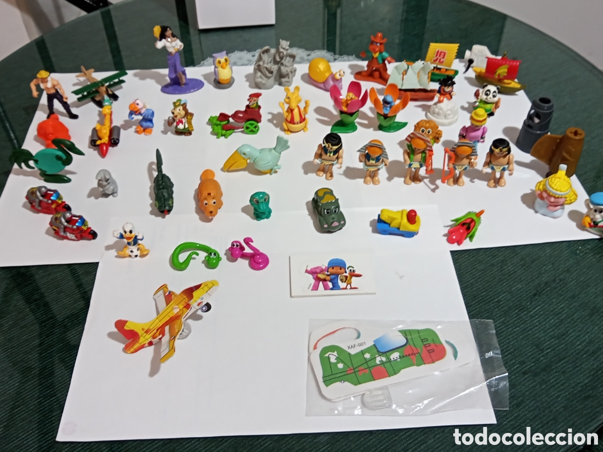 Figuras de Goma Kinder: LOTE DE FIGURITAS KINDER SORPRESA A&Ntilde;OS 1990 AL 2000. USADOS.