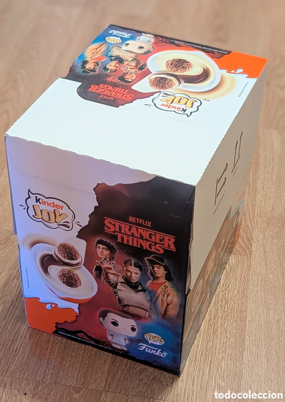 Figuras de Goma Kinder: Caja Huevos Kinder Joy Stranger Things Funko Pop sin abrir