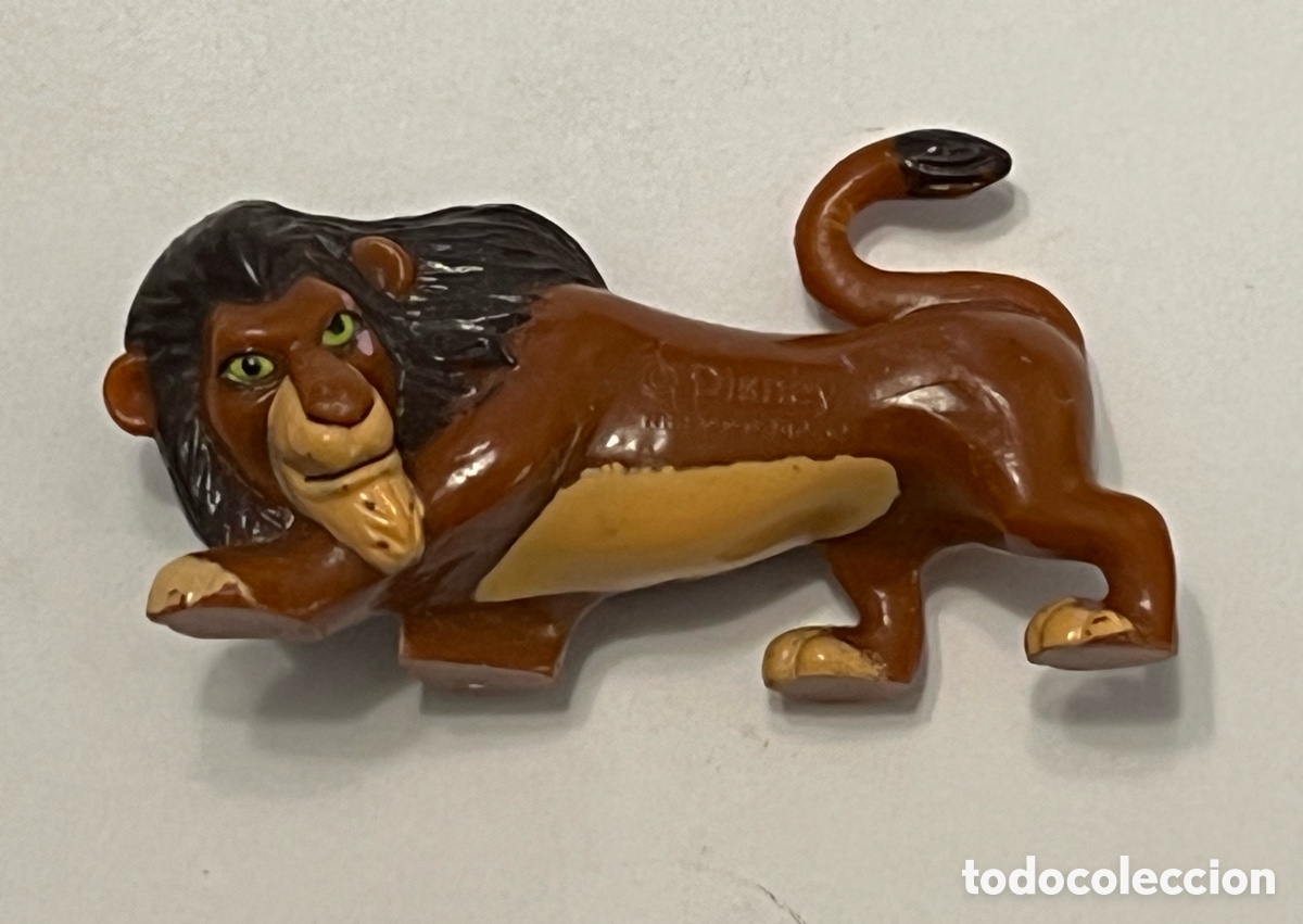 Figuras de Goma y PVC: Figurita PVC Le&oacute;n Scar Rey Le&oacute;n Disney Nestle