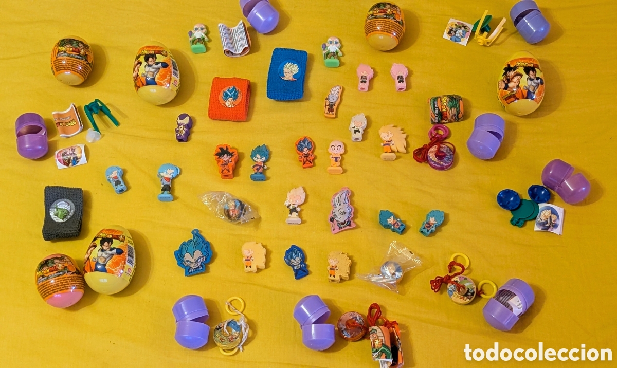 Figuras de Goma y PVC: Lote figuras huevos sorpresa Dragon Ball Z. Bola de Dragon. Bola de Drac. No Kinder. Canicas,...