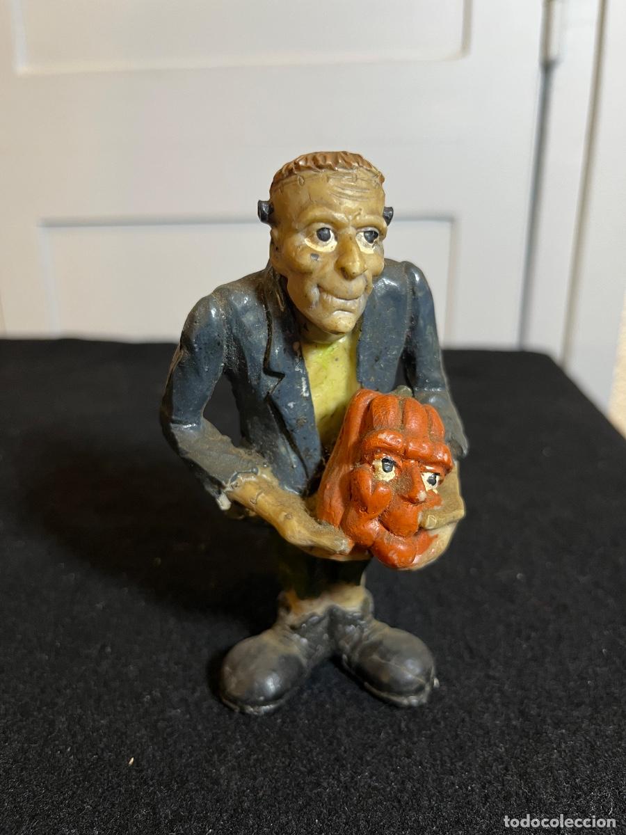 Gummi- und PVC-Figuren: Frankenstein Halloween figura vintage monstruo Universal resina a&ntilde;os 90 calabaza terror