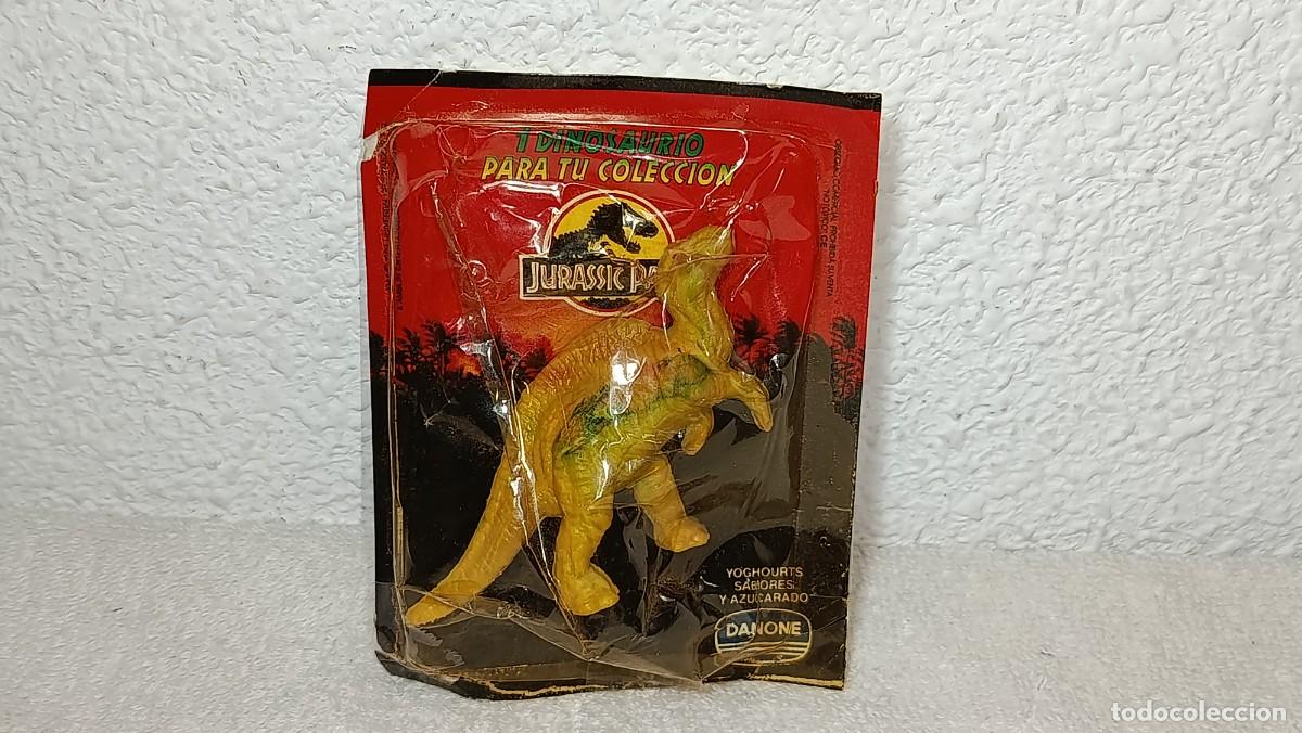 Figuras de Goma y PVC: ANTIGUO BLISTER FIGURA DINOSAURIO BACTROSAURUS JURASSIC PARK PROMOCIONAL DE DANONE A&Ntilde;OS 90