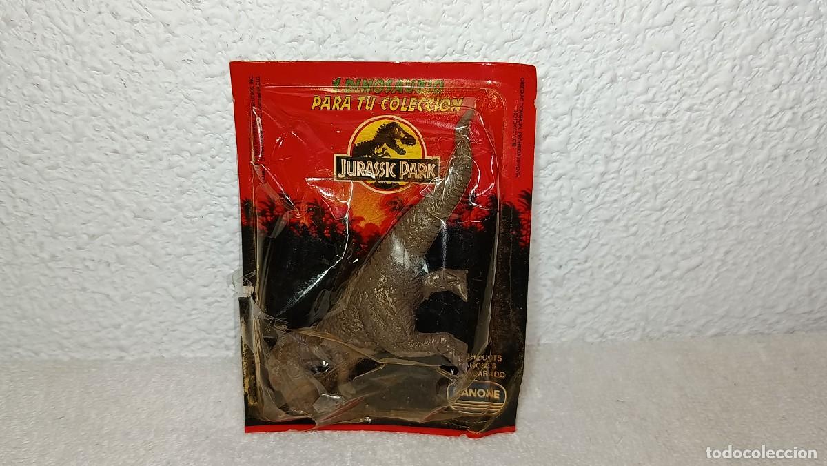 Figuras de Goma y PVC: ANTIGUO BLISTER FIGURA DINOSAURIO TYRANOSAURUS REX JURASSIC PARK PROMOCIONAL DE DANONE A&Ntilde;OS 90