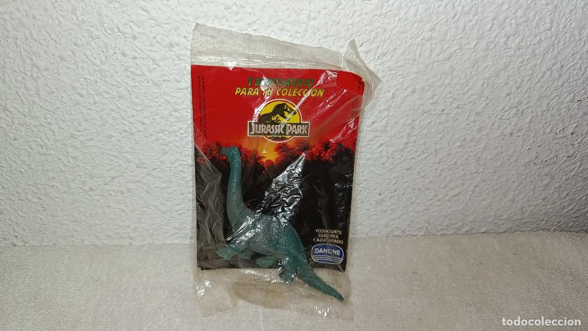 Figuras de Goma y PVC: ANTIGUO BLISTER FIGURA DINOSAURIO BRACHIOSAURUS JURASSIC PARK PROMOCIONAL DE DANONE A&Ntilde;OS 90