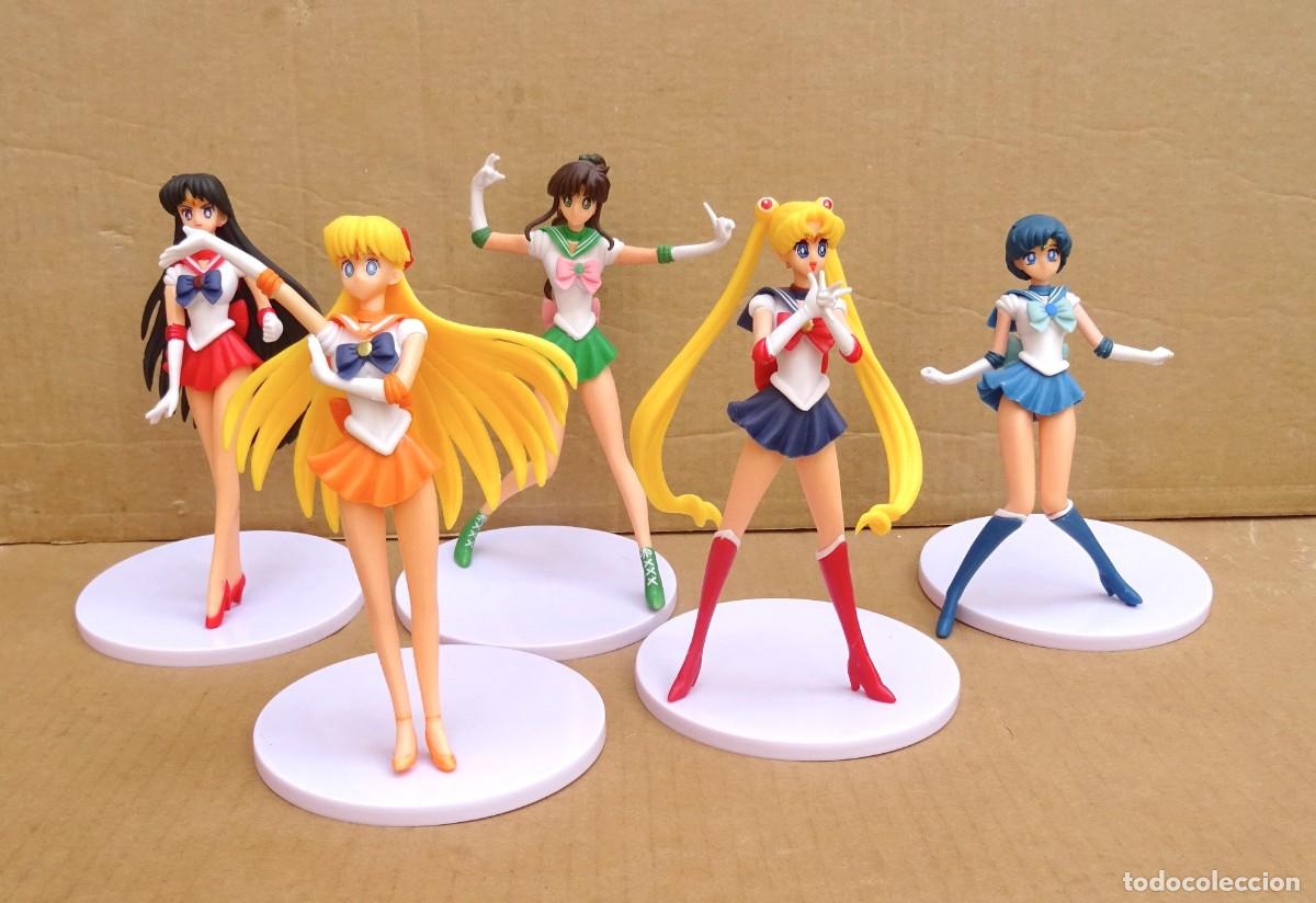 Figuras de Goma y PVC: SAILOR MOON ANIME MANGA SET DE 5 FIGURAS