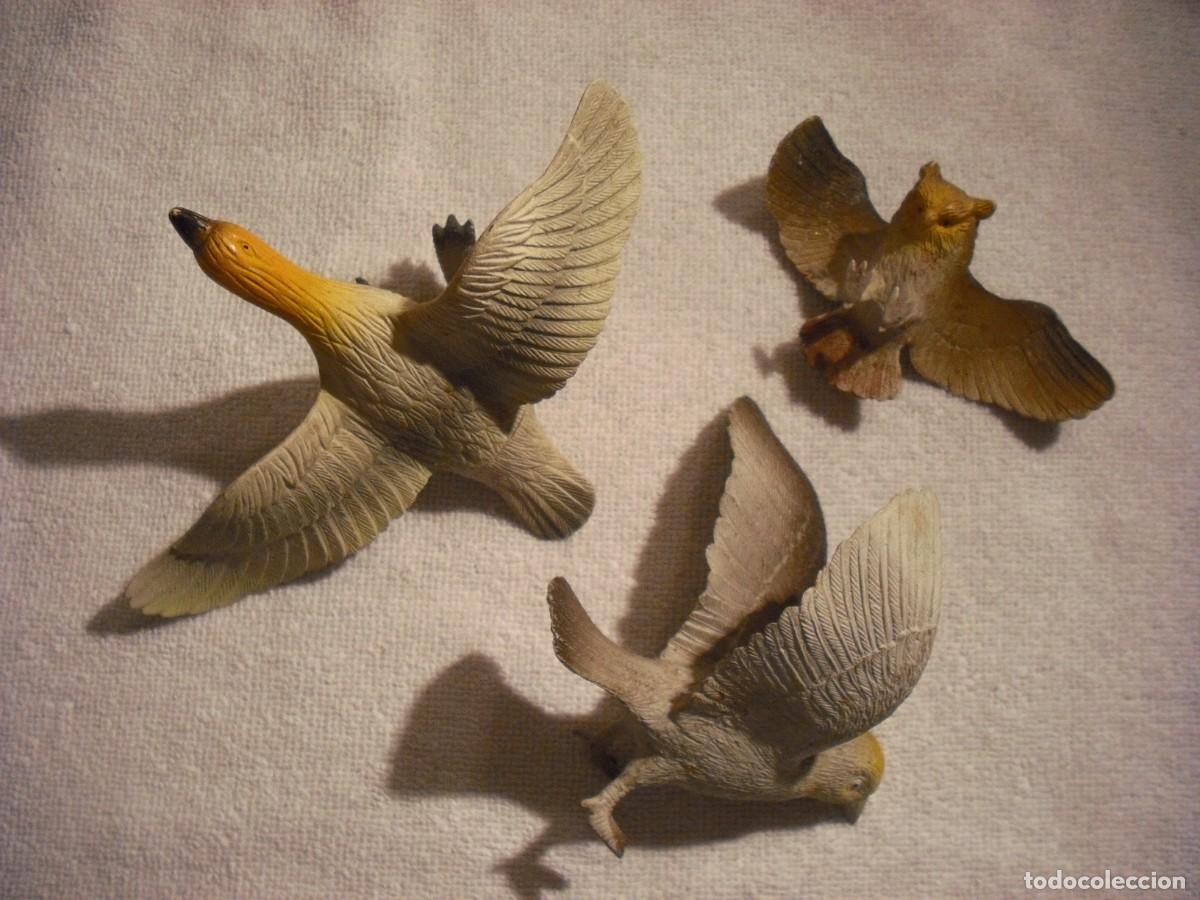 Figurines en Caoutchouc et PVC: LOTE DE TRES AVES , PVC