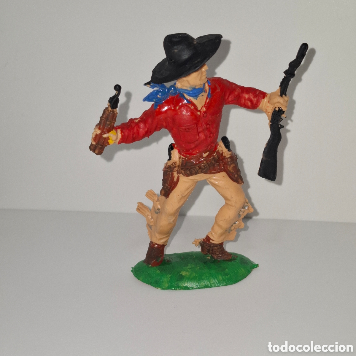 Figuras de Goma y PVC: VAQUERO DE LA MARCA LAFREDO A&Ntilde;OS 60 SERIE GRANDE INDIOS Y VAQUEROS MADE IN SPAIN