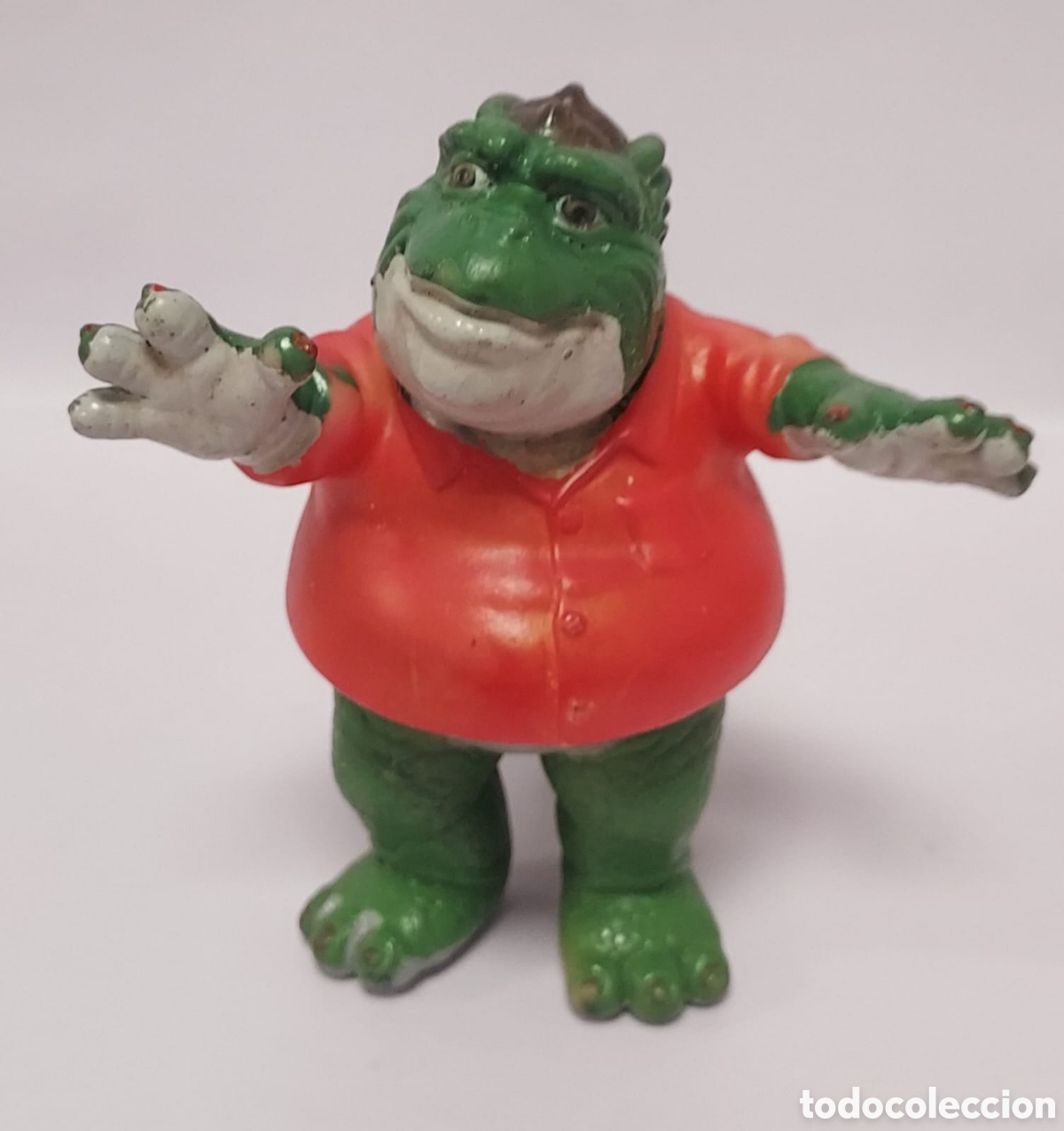 Figuras de Goma y PVC: Figura Goma Blanda Earl Sinclair De Dinosaurios Bootleg A&ntilde;os 90
