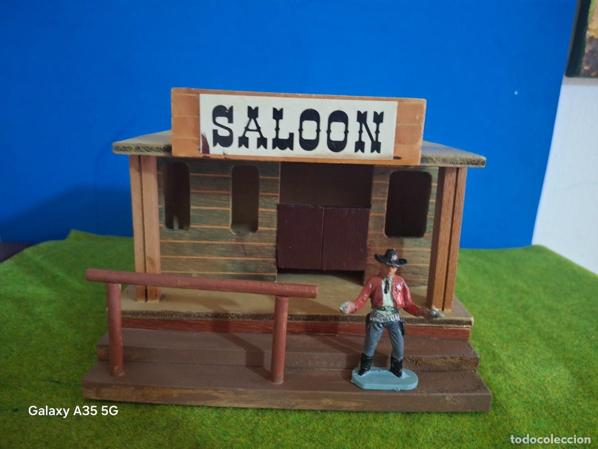 Figurines en Caoutchouc et PVC: SOLDADOS DE PLASTICO CASETA WESTERN SALOON STARLUX BUEN ESTADO