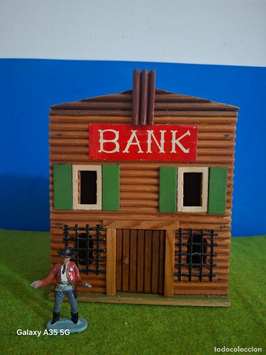 Figurines en Caoutchouc et PVC: SOLDADOS DE PLASTICO CASETA WESTERN BANK STARLUX BUEN ESTADO