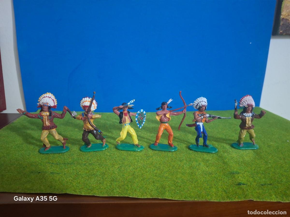 Gummi- und PVC-Figuren: SOLDADOS DE PLASTICO INDIOS COFALU NUEVOS 2
