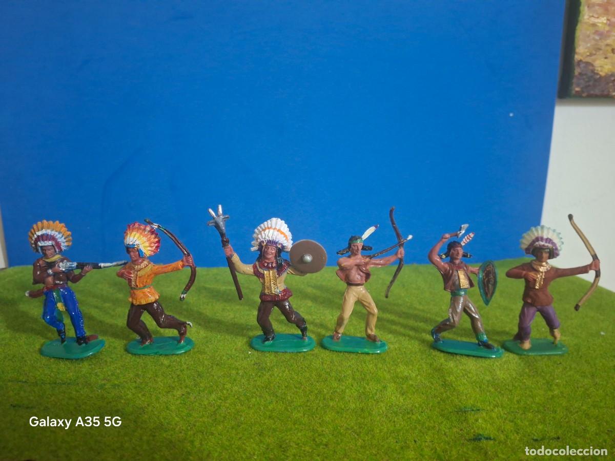 Gummi- und PVC-Figuren: SOLDADOS DE PLASTICO INDIOS COFALU NUEVOS 4