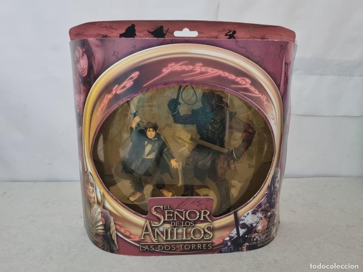 Figuras de Goma y PVC: Blister El Se&ntilde;or de los anillos Las dos torres Figura Merry y Orco Grishnakh nuevo sin abrir de toy
