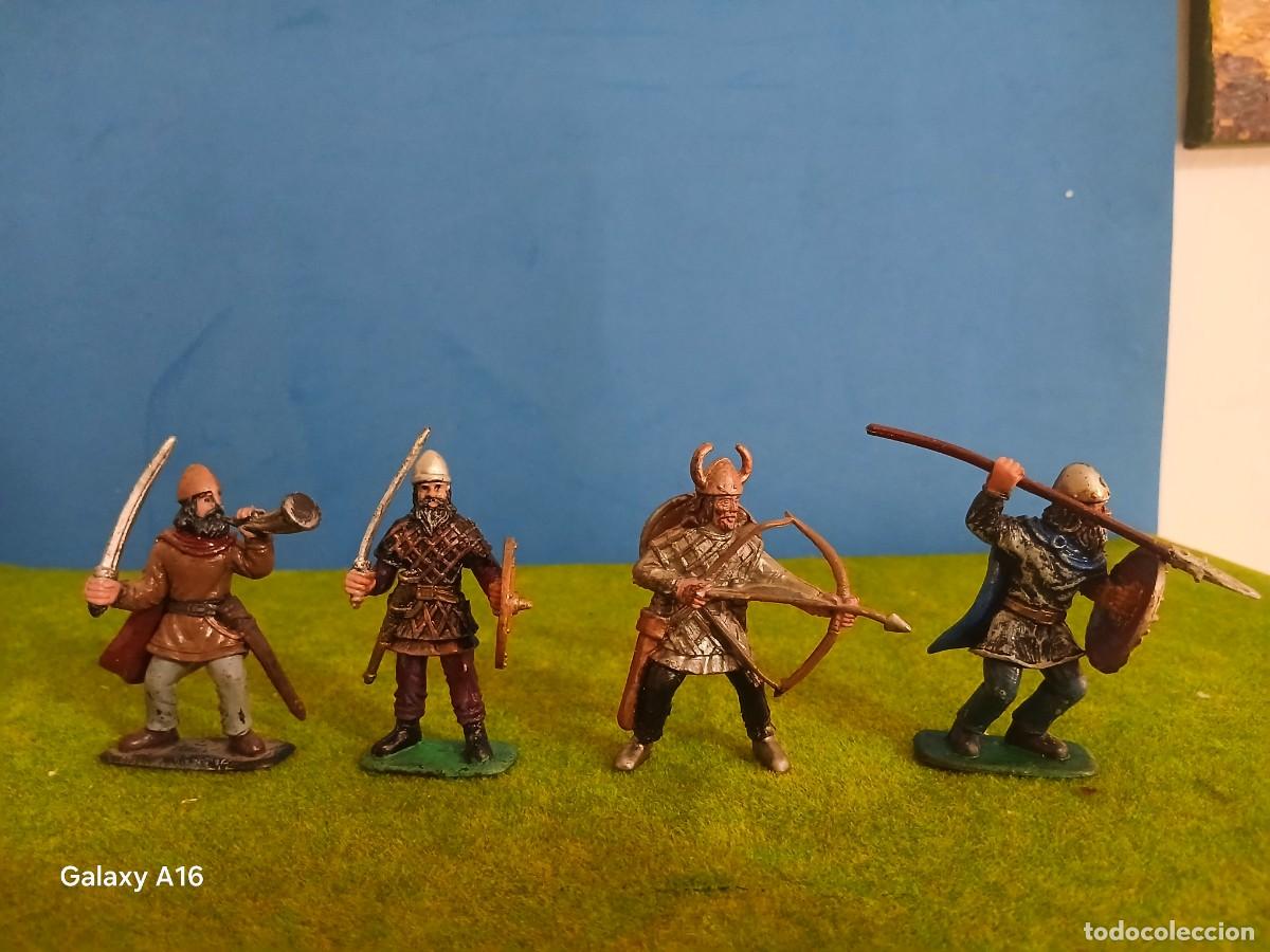 Figuras de Goma y PVC: SOLDADOS DE PLASTICO VIKINGOS BMC COMO NUEVOS