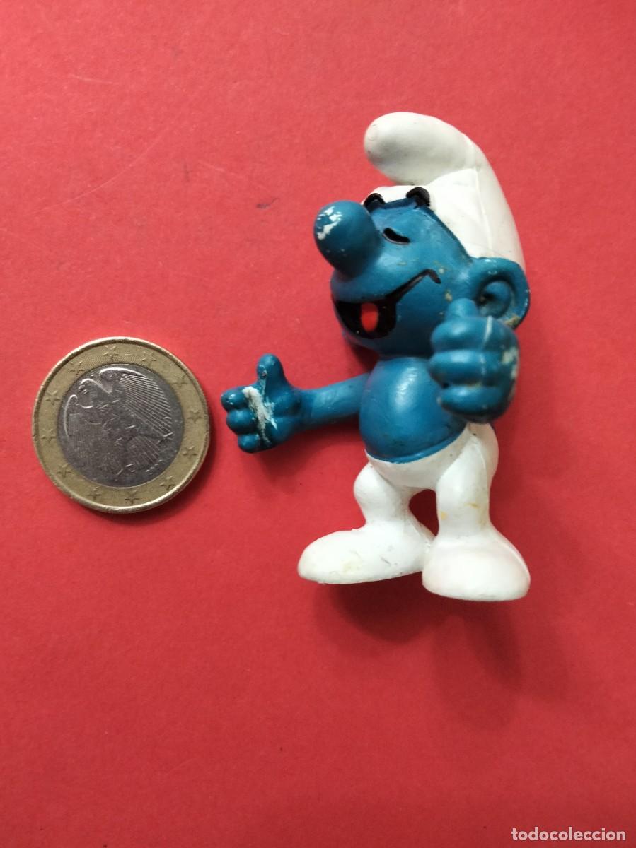 Figuras de Goma y PVC: Pitufo contento PEYO