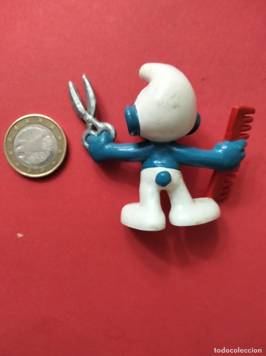 Figuras de goma y PVC: Pitufo peluquero PEYO - Foto 2