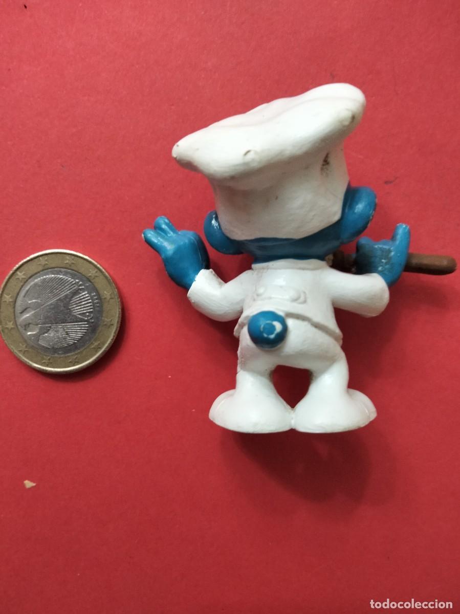 Figuras de goma y PVC: Pitufo chef cocinero PEYO - Foto 2
