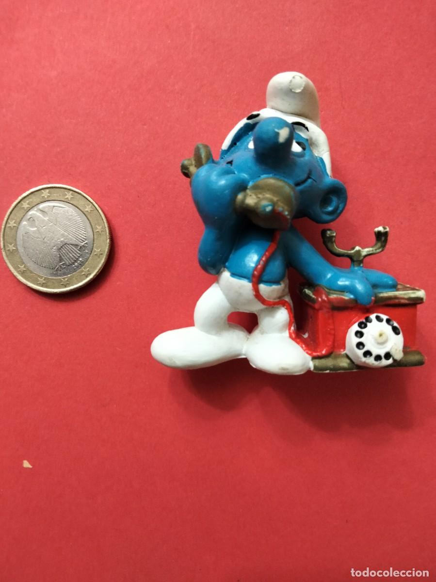 Figuras de Goma y PVC: Pitufo PVC Cotilla PEYO 1980