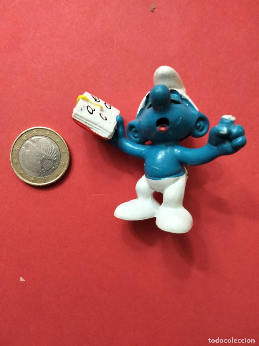 Figuras de Goma y PVC: Pitufo PVC Maestro PEYO 1980