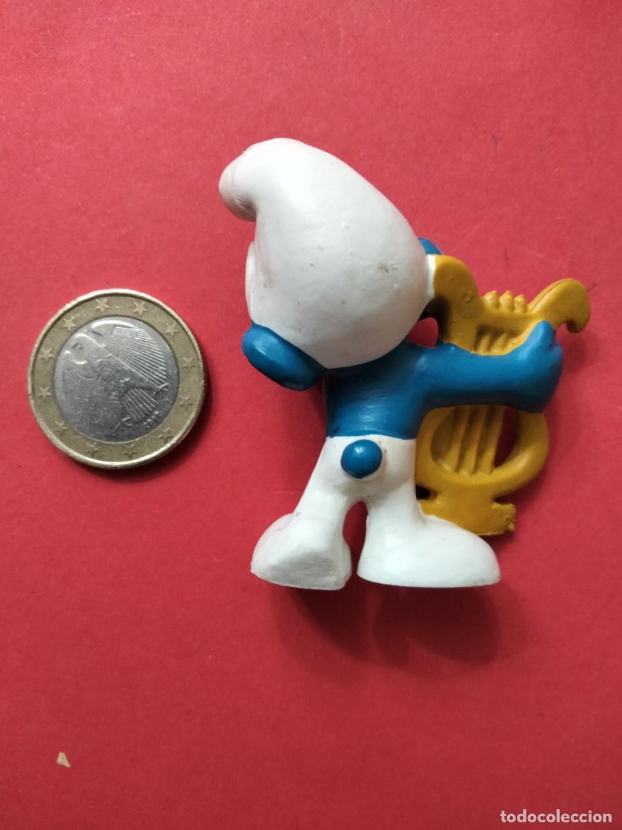 Figuras de goma y PVC: Pitufo PVC con Arpa PEYO - Foto 2