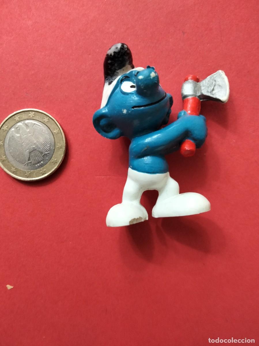Figuras de Goma y PVC: Pitufo PVC Le&ntilde;ador BULLY PEYO