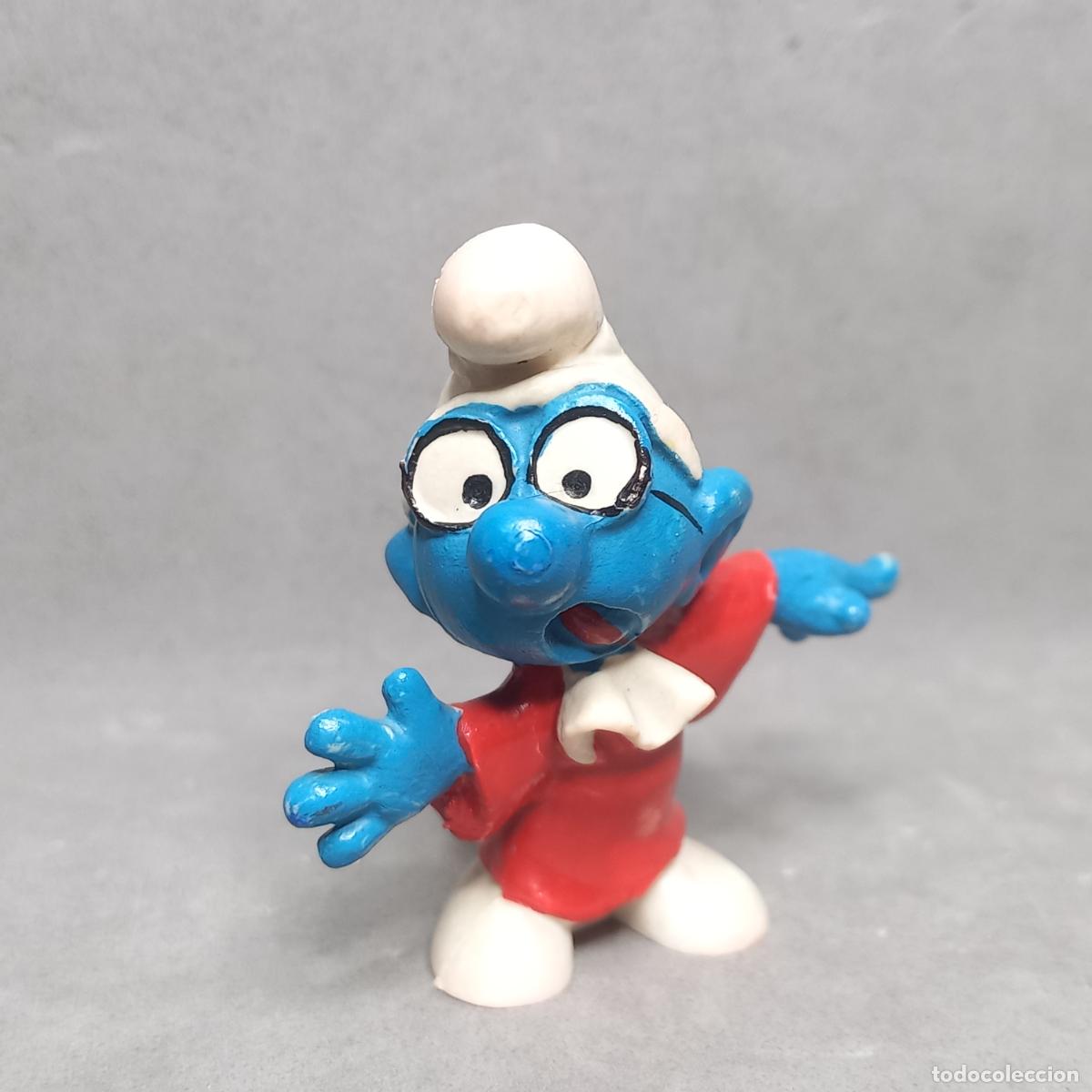 Gummi- und PVC-Figuren: Antigua figura de Pitufo abogado fabricada con molde de EURA SPAIN, a&ntilde;os 70
