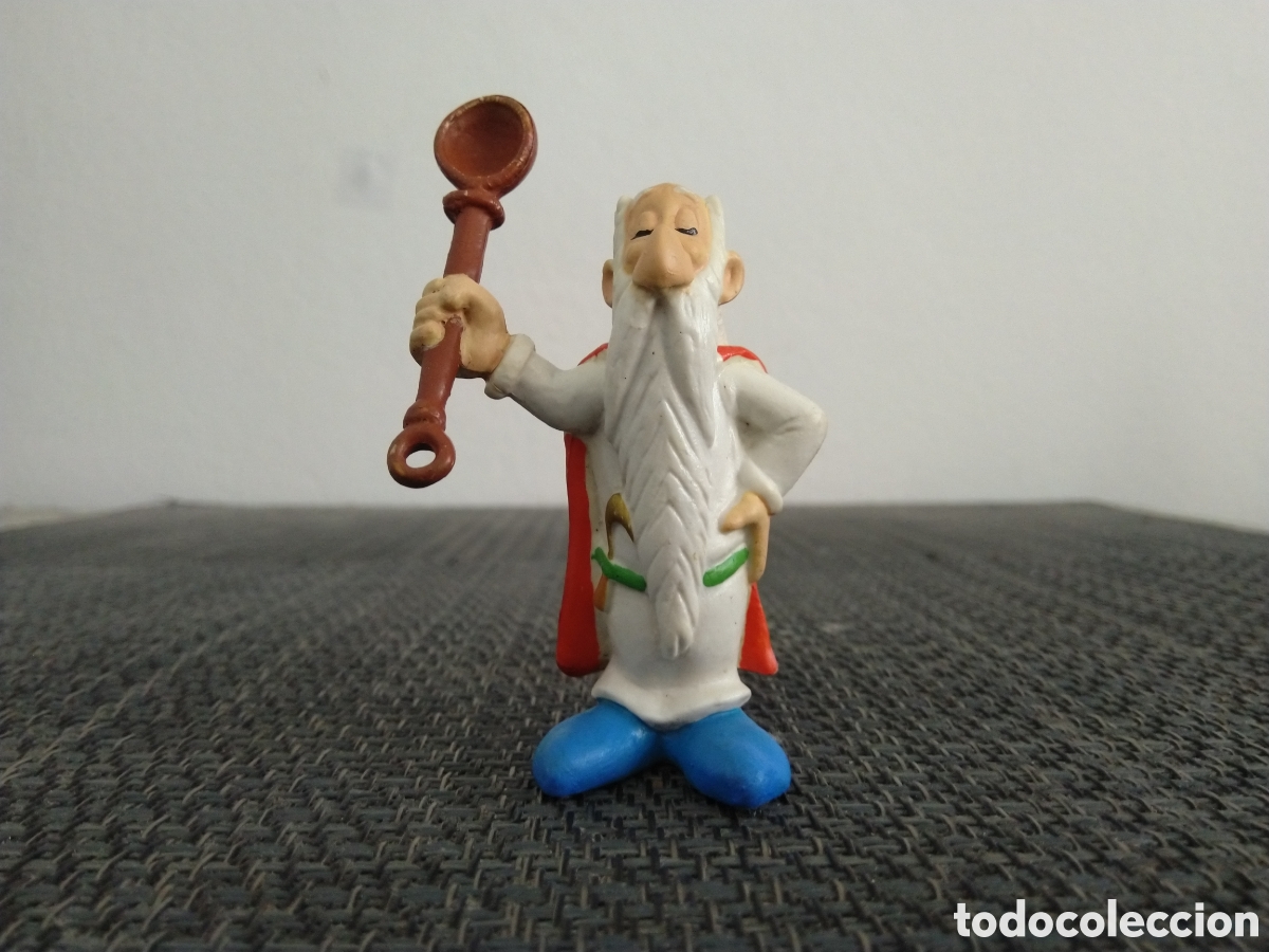 Figuras de Goma y PVC: FIGURA PVC PANORAMIX DRUIDA CUCHARA M.D. TOYS MD BELGIUM SERIE ASTERIX Y OBELIX DE GOSCINNY Y UDERZO