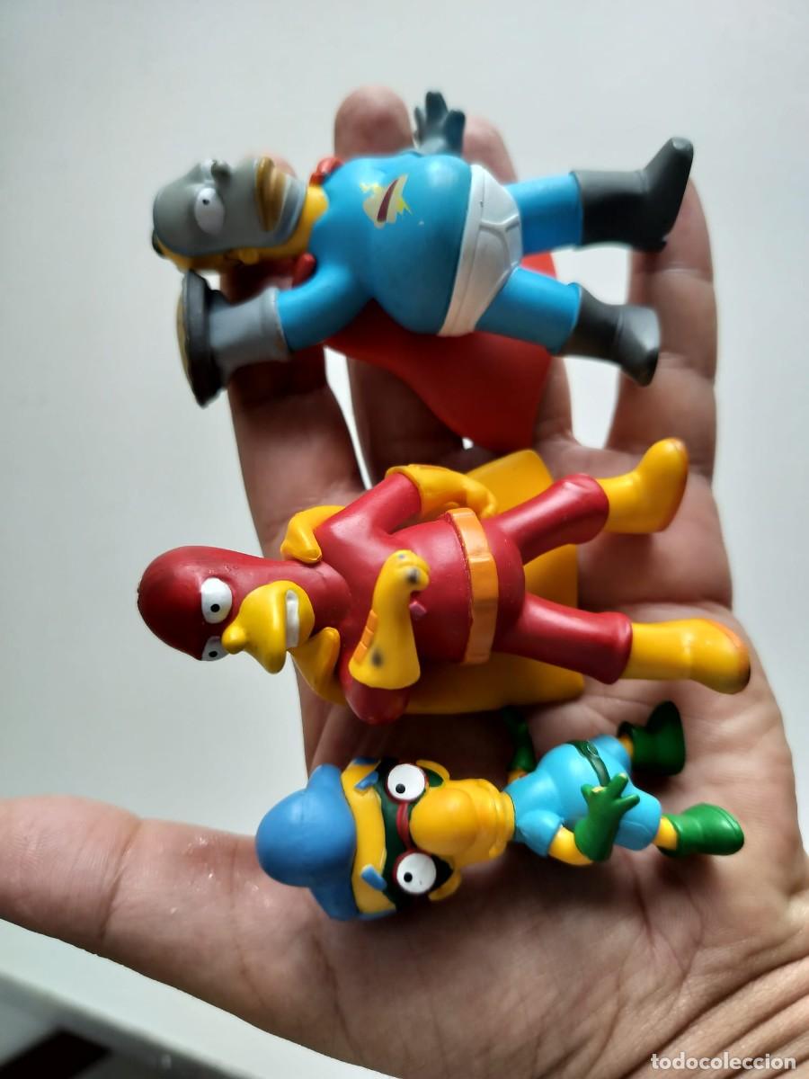 Figuras de Goma y PVC: tres figuras de pvc de los simpsons
