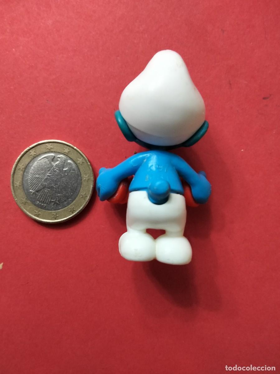 Figuras de goma y PVC: Pitufo PVC Tocando el Acorde&oacute;n PEYO - Foto 2