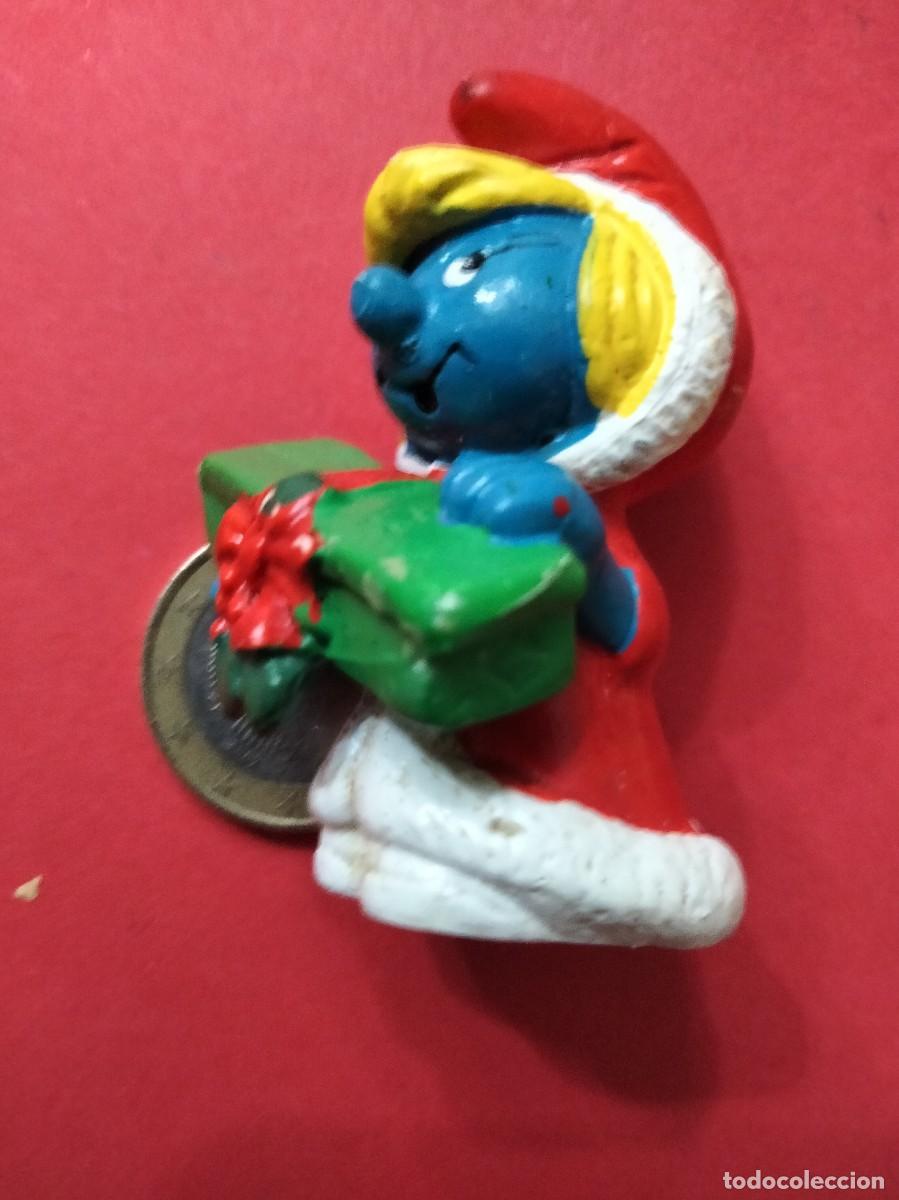 Figuras de Goma y PVC: Pitufina PVC de Navide&ntilde;a PEYO