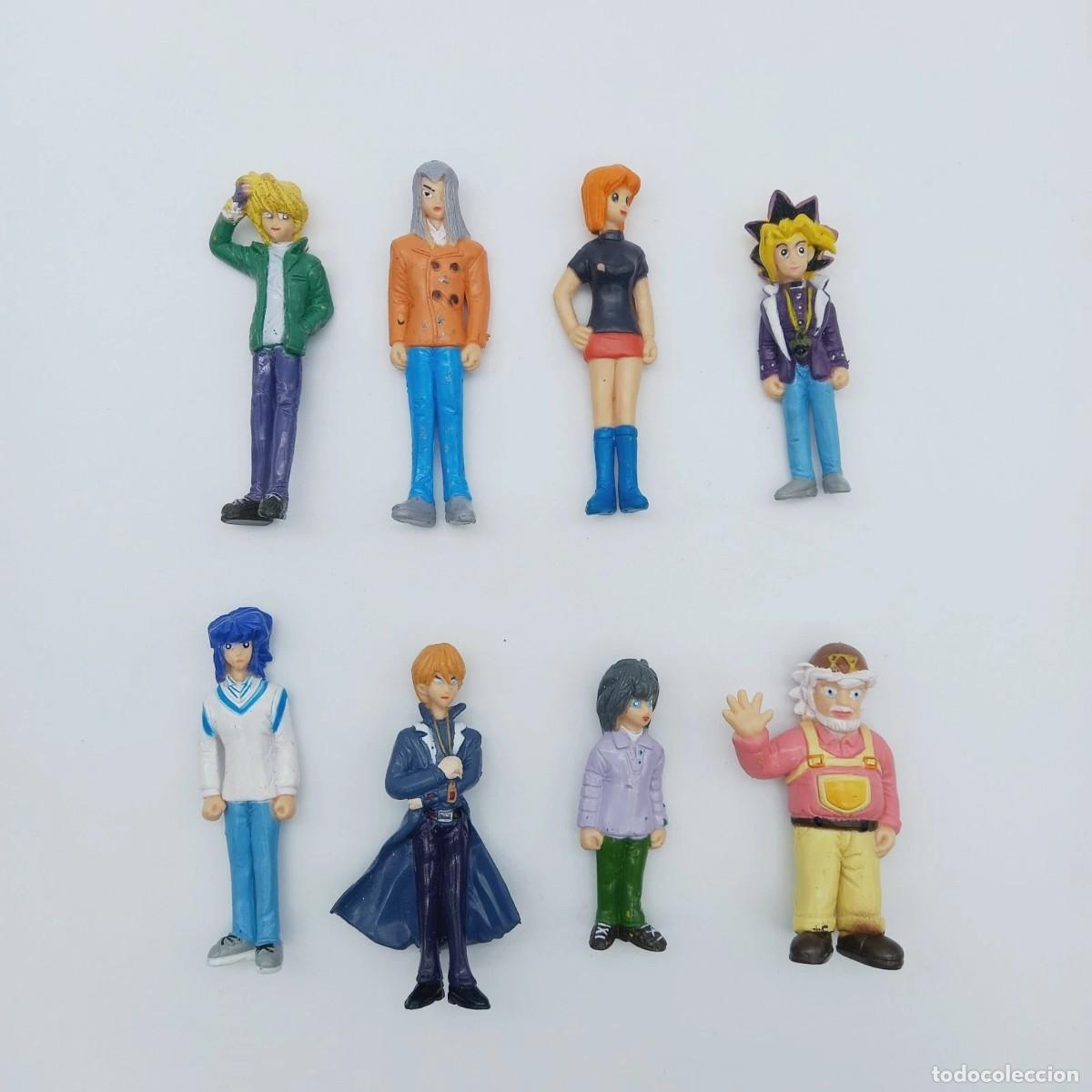 Figuras de Goma y PVC: Lot x8 PVC mu&ntilde;ecos Yu Gi Oh 2000 official product vintage anime serie tv