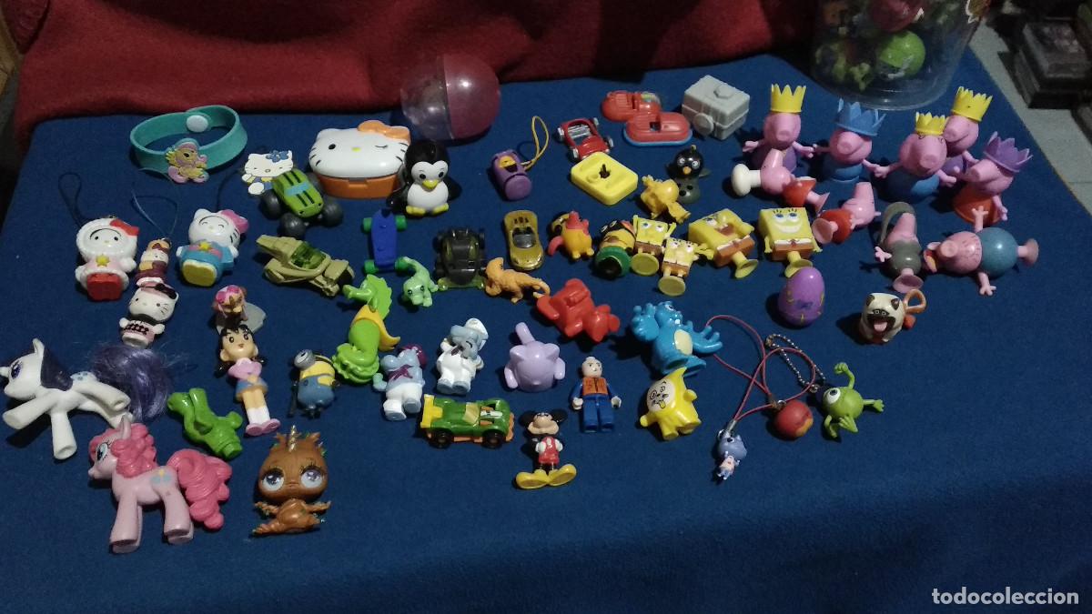 Figuras de Goma Kinder: Lote 60 figuras KINDER y de otras marcas, ver fotos.