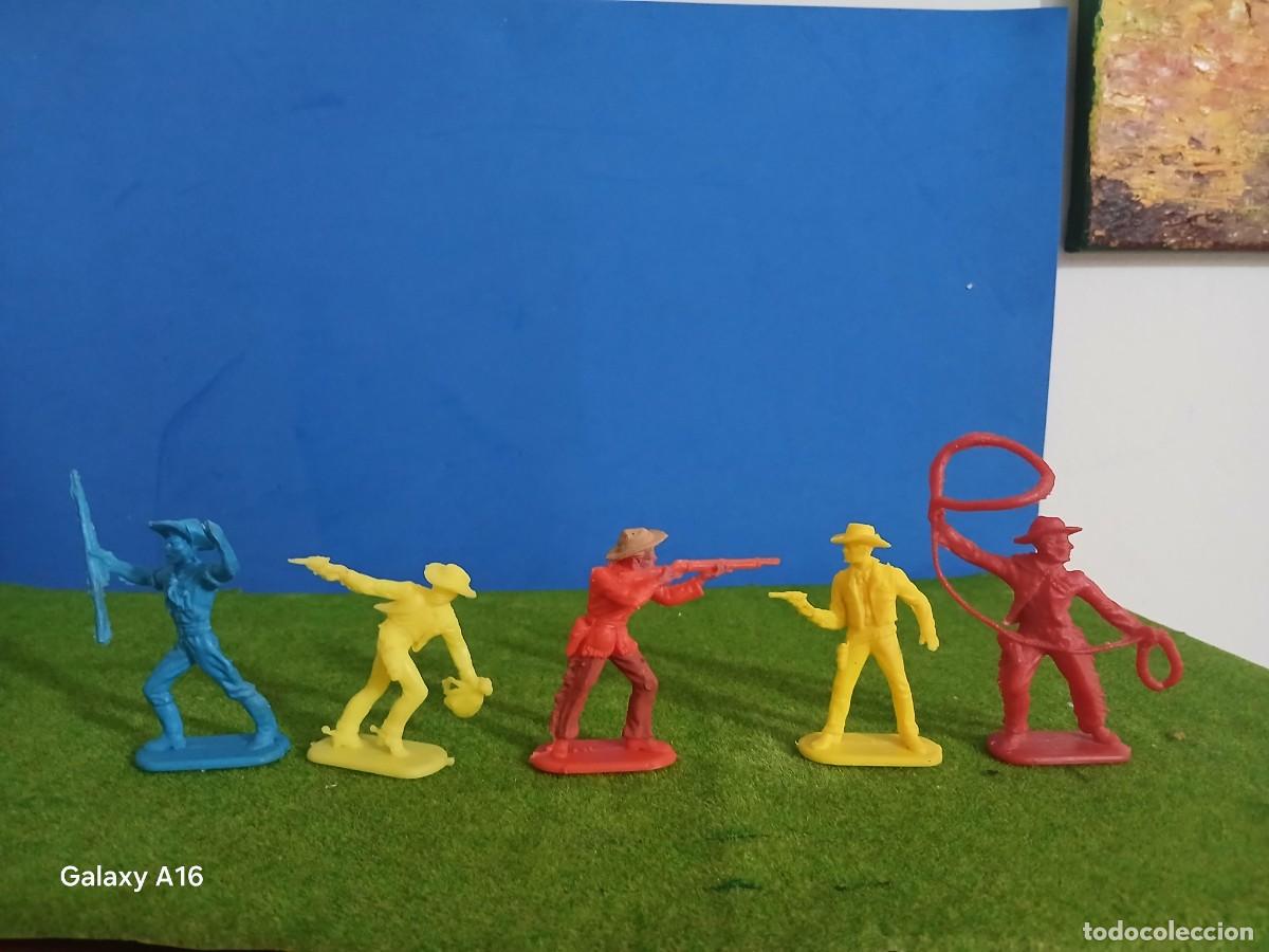 Figuras de Borracha e PVC: SOLDADOS DE PLASTICO COWBOYS ELASTOLINE MONOCOLOR