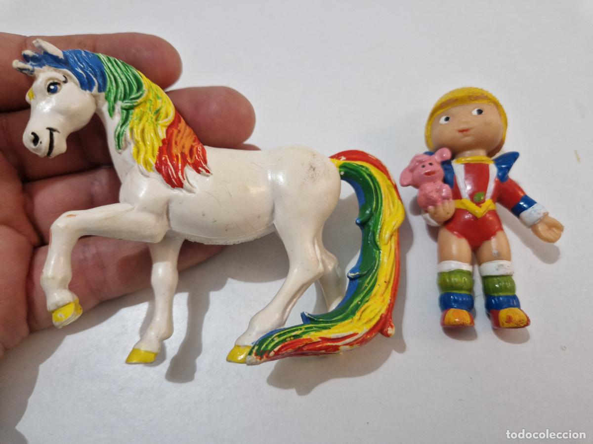 Figuras de Goma y PVC: lote 2 figura goma pvc serie dibujo mu&ntilde;eca Rainbow Brite hallmar cards 1983 Schleich Starlite Twink