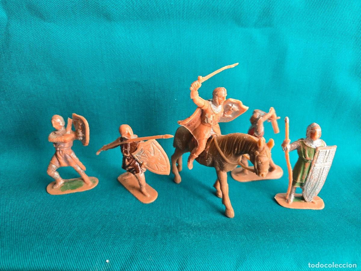 Figuras de Goma y PVC: LOTE SOLDADO MEDIEVAL, CRUZADO , PECH, JECSAN, REAMSA, OLIVER, COMANSI