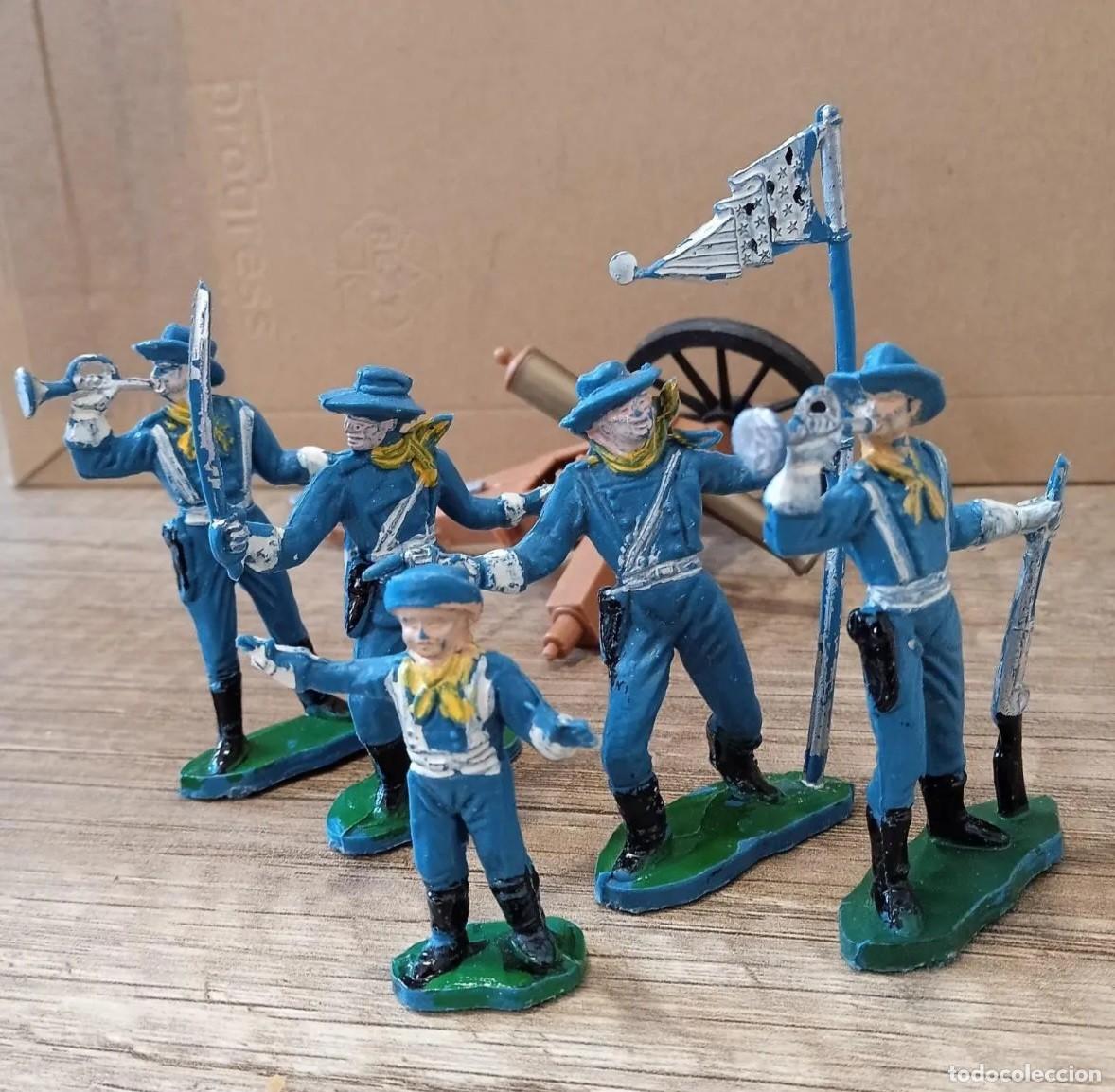 Figuras de Goma y PVC: OLIVER ORIGINAL SERIE RIN TIN TIN 5CM RUSTY SOLDADOS CABALLER&Iacute;A CA&Ntilde;ON OESTE NO JECSAN PECH 60'S RTOY